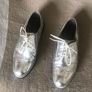 Cole Haan Zerogrand Silver Wingtip Oxford